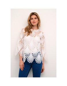 Cream Lhilla Lace Blouse